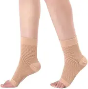 Hoement Sock Aid Compression Socks Ankle Support Elastic Plantar Ankle Protector Size s