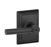 Schlage F40-BRW-ADD Broadway Privacy Door Lever Set - Black
