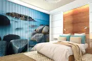 3D Stone mist 5 Blockout Photo Curtain Printing Curtains Drapes Fabric Window AU