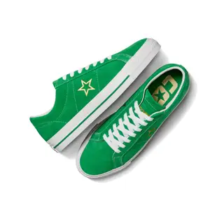 CONVERSE 男女低筒帆布鞋 滑板鞋 ONE STAR PRO OX 綠色-A06645C