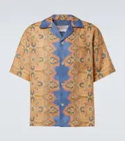 [Valentino] Valentino Printed linen shirt UK 16 multicoloured
