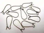Earrings Hooks Antique Bronze Kidney 33mm-50pcs.