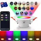 LED RGB CCT Light Cool White Dimmable Smart Round For Ceiling Tuya Bluetooth 10W