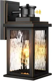 Motion Sensor Outdoor Lights Wall Mount, Dusk to Dawn Exterior Light Fixture ...