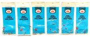 6 Packs FISHKING SW-217 Snelled Deluxe Striped Bass Size 3/0 Hook 2-Count