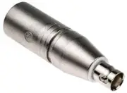 Neutrik AV ADAPTER Female To Male XLR, Straight Body Orientation