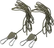 Gatuida Adjustable Camping Tent Ropes Windproof Rope Cord Buckle Pulley Adjuster for Secure Setup