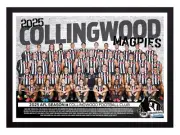 Framed 2025 Collingwood Magpies AFL Football Poster - 84cm x 59.5cm x 3.5cm