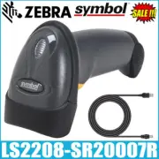 Zebra Symbol LS2208-SR20007R Handheld 1D Wired USB Barcode Scanner Reader Kit