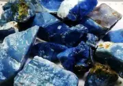 2 LBS Natural Healing Stone Blue Opal Rough Loose Gemstones Lot Y257
