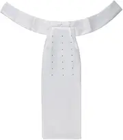 PFIFF 102849 Plastron 'Snowfall' Women's Children, White S