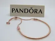 New Pandora ROSE Slider OSFA 11 in 28 CM Bracelet 587125CZ NO BOX