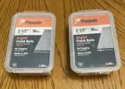 LOT OF (3800 +) PASLODE #650232 ANGLED GALVANIZED 2-1/2" 16 qa. FINISH NAILS