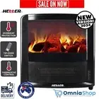 Heller Fireplace Heater 2000W Portable Electric Heating Flame Fire Effect 34.5cm