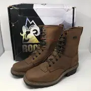 NIB Rocky Square Toe Logger Mens Waterproof Work Boots RKK0276 13W 13 Wide