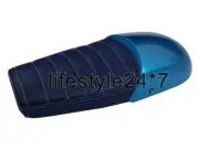 Royal Enfield "D18 Leather Dual Seat Blue With Blue Cowl" GT & Interceptor 650