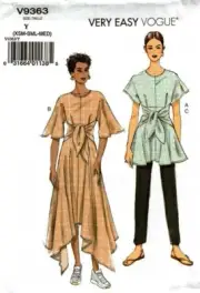 Vogue Sewing Pattern 9363 V9363 Womens Dress & Top Pattern Size XSM-SML-MED NEW