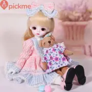 1/6 BJD Doll SD Jointed Delicate Candy Floss Girl Xmas Gifts with Face Makeup