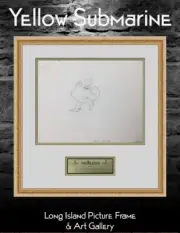 Original 1968 Beatles Chief Blue Meanie CM10 Original Animation Drawing Framed