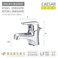 在飛比找樂天市場購物網優惠-CAESAR 凱撒衛浴 B720CL BT720CL 無鉛單