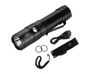 LED Outdoor Bright Flashlight Mini Portable Waterproof Camping USB Charging Torch with Battery