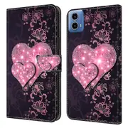 For Motorola Moto G24 Power Leather Stand Cover 3D Pattern Printing Wallet Phone Case