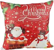 TOGEVAL 1pc Christmas Pillow Christmas Throw Pillow Sofa Decorative Pillow Cushions for Sofa Christmas Farmhouse Pillows Christmas Sofa Decrations Sofa Xmas Bed Pillows Pillow Cushion Flax