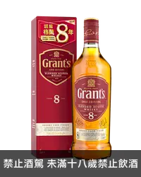 在飛比找加佳酒優惠-格蘭8年調和雪莉風味桶蘇格蘭威士忌700ml Grants 