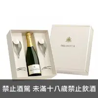 在飛比找荖藤酒窖優惠-黛拉夢香檳．白中白香檳贈杯盒組 法國 Champagne D