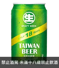 在飛比找國泰洋酒優惠-台灣生啤酒18天 (24入)