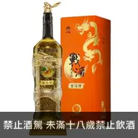 在飛比找酒酒酒全台最大詢價網優惠-(限量)金門高粱 戰酒黑金龍金箔酒 鴻兔大展 3600ml